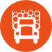 Truck loaded with logs icon